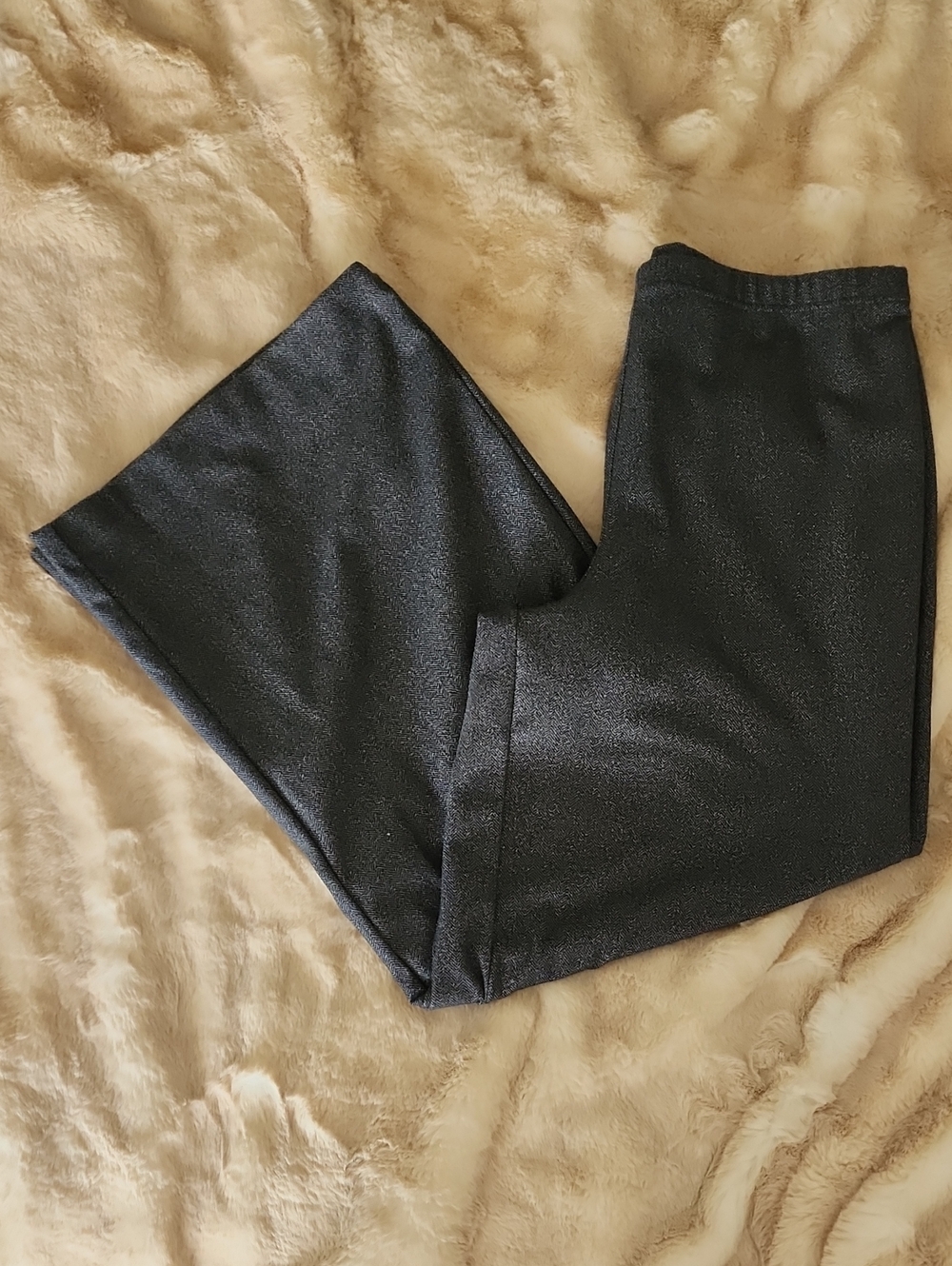 Jones New York Wide Leg Herringbone Pants
